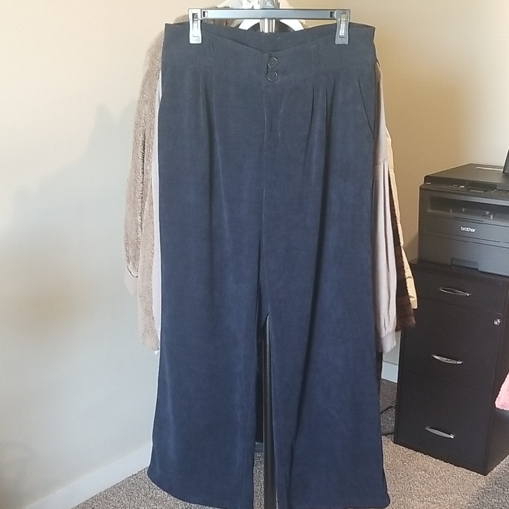 Cider Deep Blue Corduroy Pants